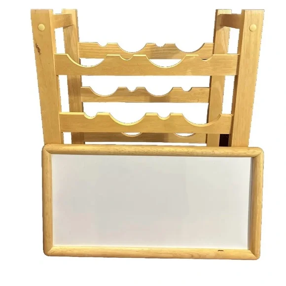 Wine Rack Light Wood. Holds 24 Bottles. Has Removable Table Top. Great Condition - Picture 3 of 10